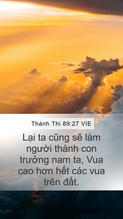 Thánh Thi 89:27 VIE Bible Verse Image