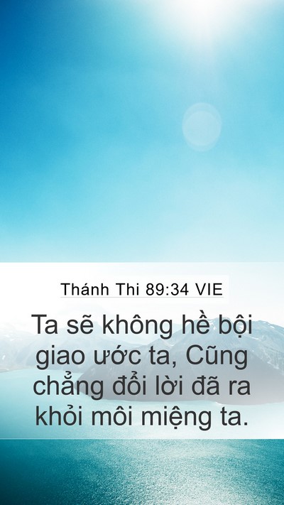 Thánh Thi 89:34 VIE Bible Verse Image