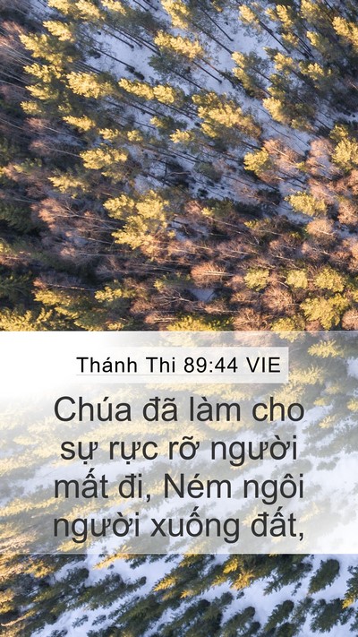 Thánh Thi 89:44 VIE Bible Verse Image