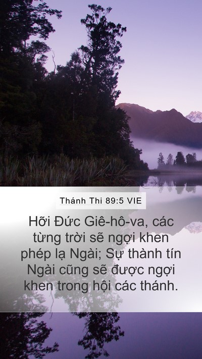 Thánh Thi 89:5 VIE Bible Verse Image