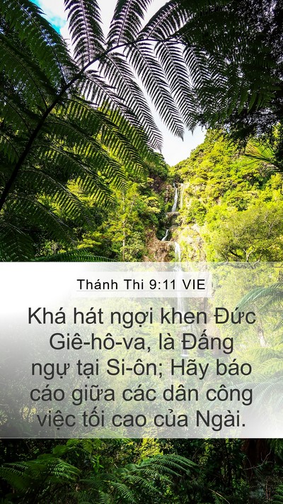 Thánh Thi 9:11 VIE Bible Verse Image