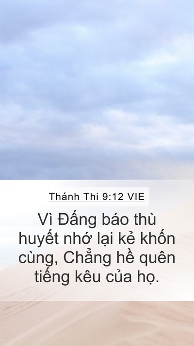 Thánh Thi 9:12 VIE Bible Verse Image