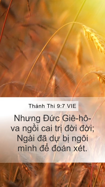 Thánh Thi 9:7 VIE Bible Verse Image