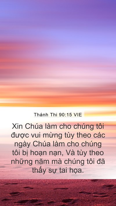 Thánh Thi 90:15 VIE Bible Verse Image