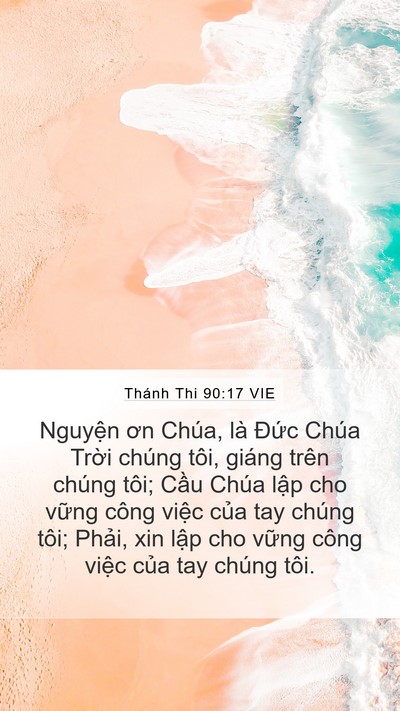 Thánh Thi 90:17 VIE Bible Verse Image