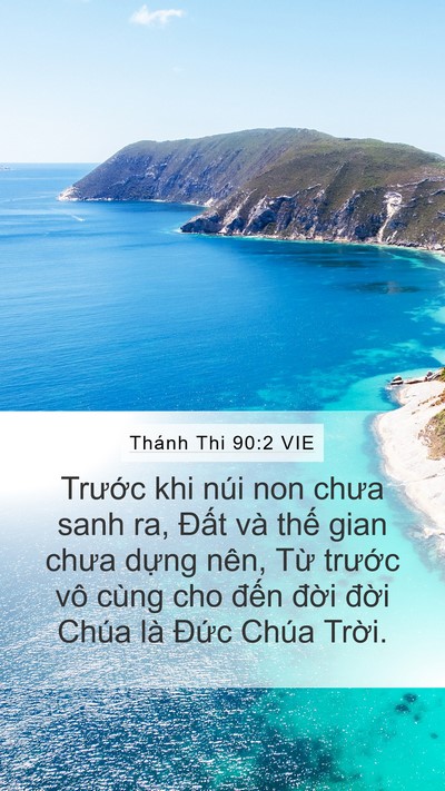 Thánh Thi 90:2 VIE Bible Verse Image
