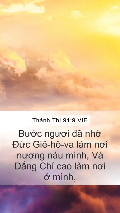 Thánh Thi 91:9 VIE Bible Verse Image