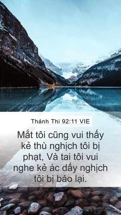 Thánh Thi 92:11 VIE Bible Verse Image