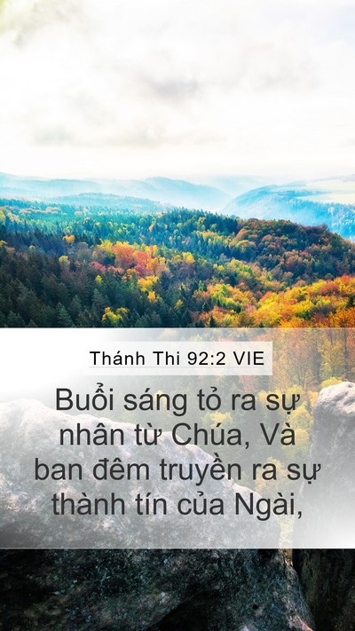 Thánh Thi 92:2 VIE Bible Verse Image