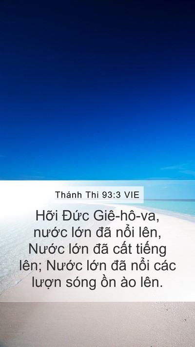 Thánh Thi 93:3 VIE Bible Verse Image