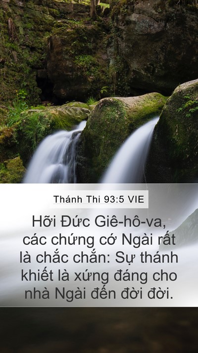 Thánh Thi 93:5 VIE Bible Verse Image