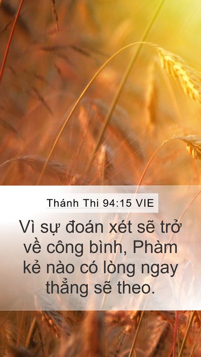 Thánh Thi 94:15 VIE Bible Verse Image