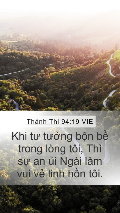 Thánh Thi 94:19 VIE Bible Verse Image