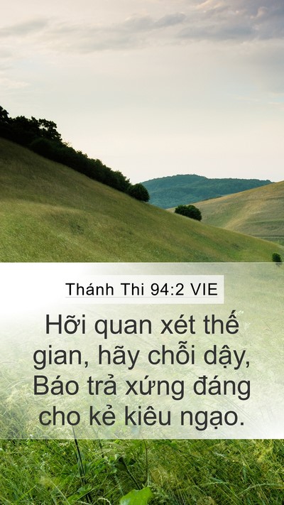 Thánh Thi 94:2 VIE Bible Verse Image