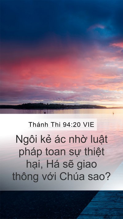 Thánh Thi 94:20 VIE Bible Verse Image