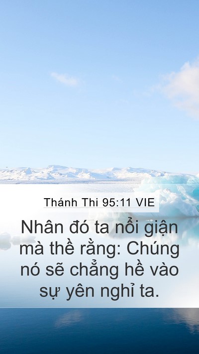 Thánh Thi 95:11 VIE Bible Verse Image