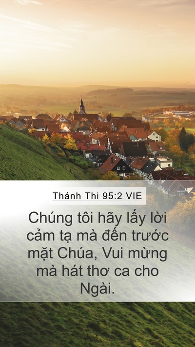 Thánh Thi 95:2 VIE Bible Verse Image