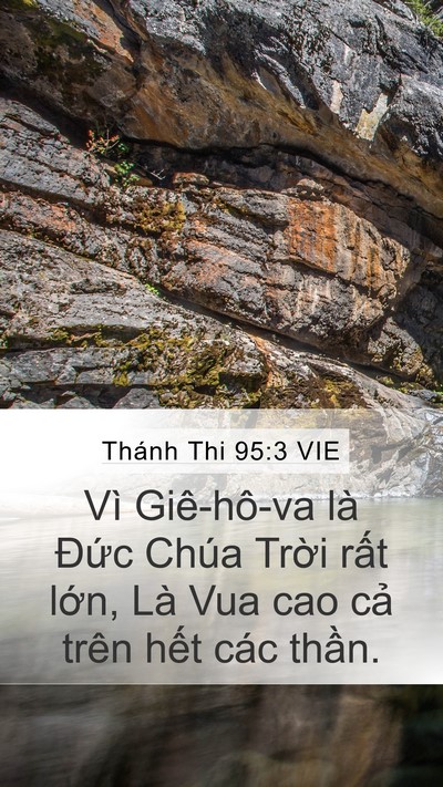 Thánh Thi 95:3 VIE Bible Verse Image