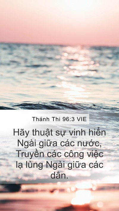 Thánh Thi 96:3 VIE Bible Verse Image