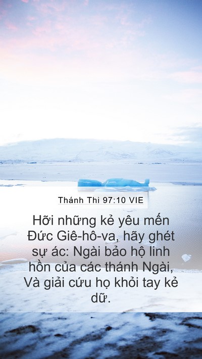 Thánh Thi 97:10 VIE Bible Verse Image