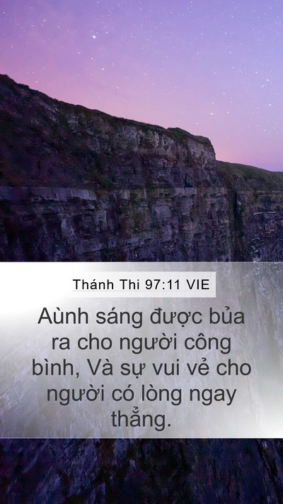Thánh Thi 97:11 VIE Bible Verse Image