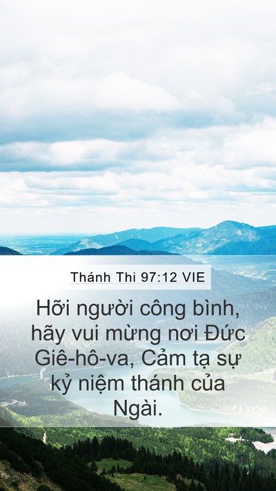 Thánh Thi 97:12 VIE Bible Verse Image