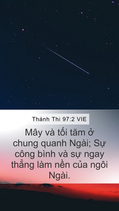 Thánh Thi 97:2 VIE Bible Verse Image