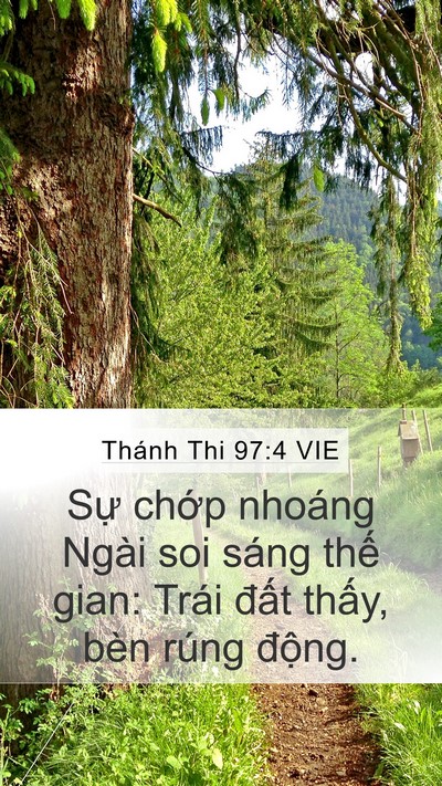 Thánh Thi 97:4 VIE Bible Verse Image