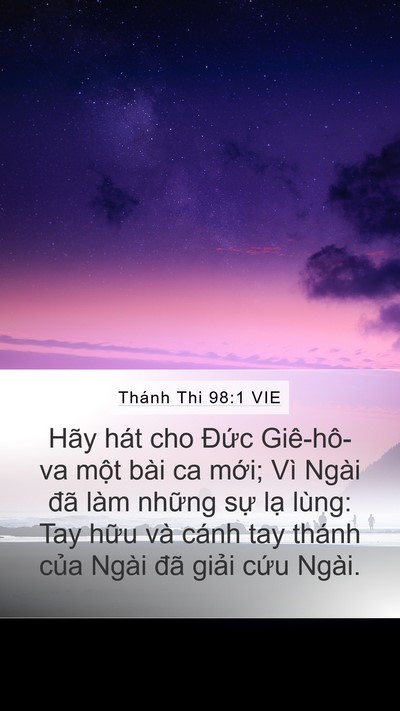 Thánh Thi 98:1 VIE Bible Verse Image