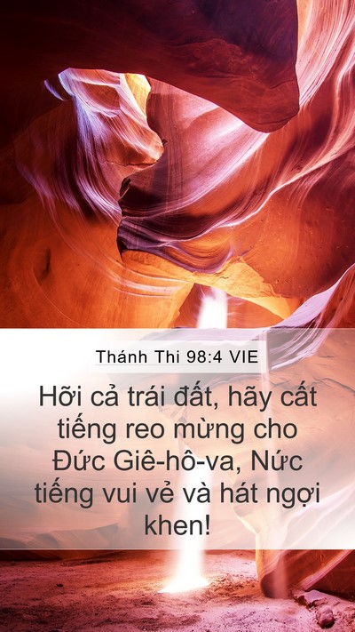 Thánh Thi 98:4 VIE Bible Verse Image