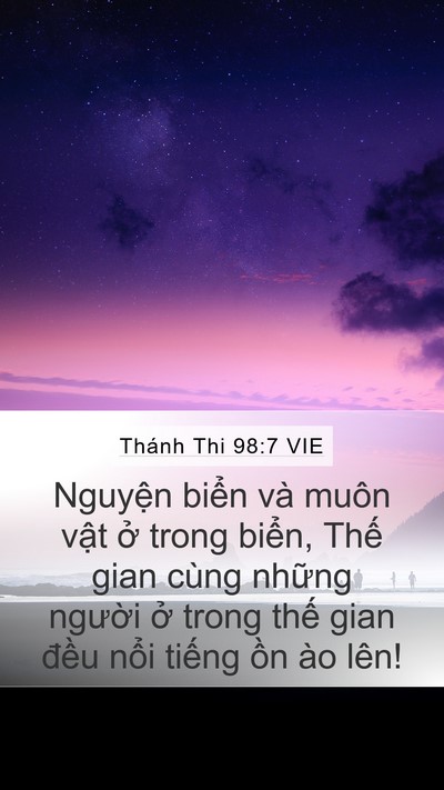 Thánh Thi 98:7 VIE Bible Verse Image