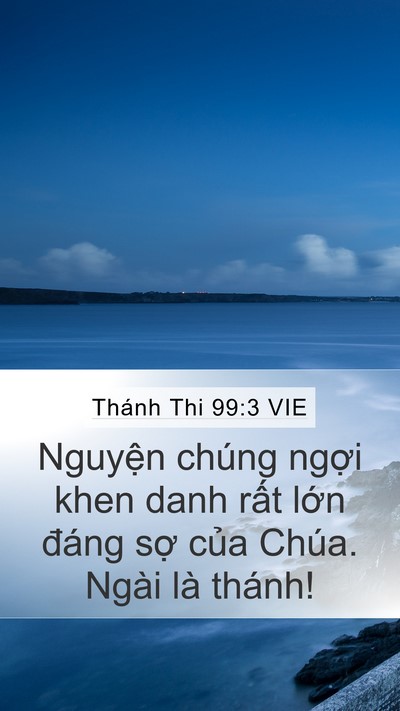 Thánh Thi 99:3 VIE Bible Verse Image
