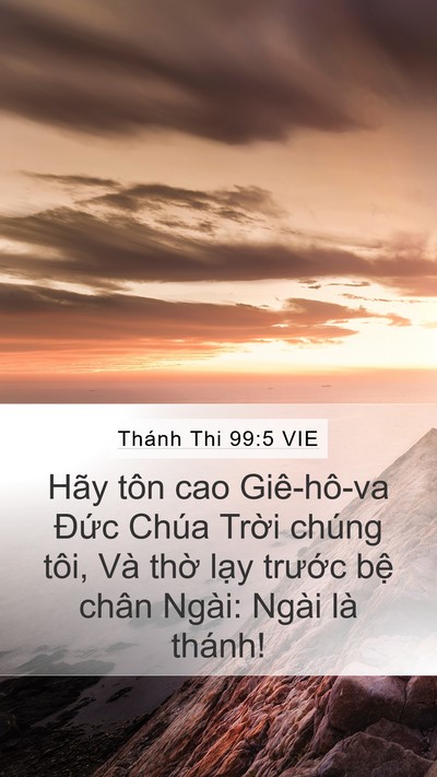 Thánh Thi 99:5 VIE Bible Verse Image