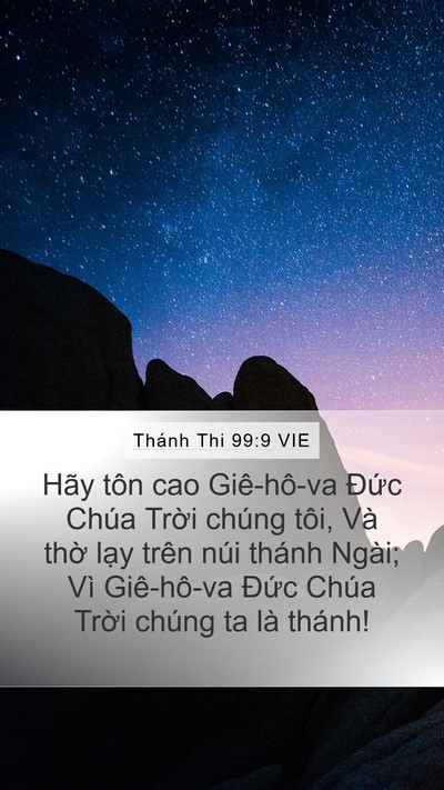 Thánh Thi 99:9 VIE Bible Verse Image