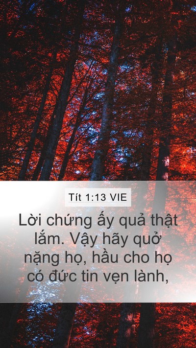 Tít 1:13 VIE Bible Verse Image