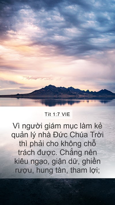 Tít 1:7 VIE Bible Verse Image