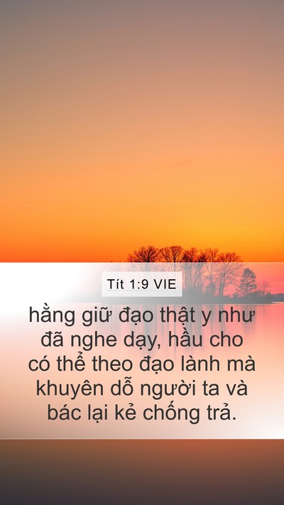 Tít 1:9 VIE Bible Verse Image