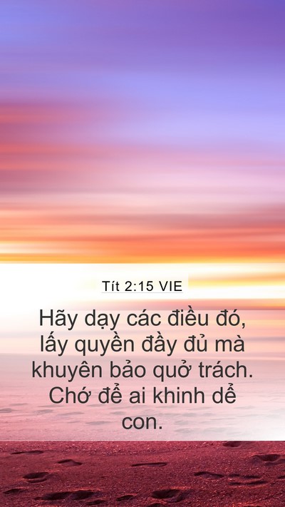 Tít 2:15 VIE Bible Verse Image