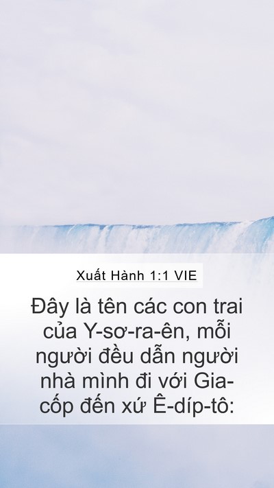 Xuất Hành 1:1 VIE Mobile Phone Wallpaper - Đây là tên các con trai của Y-sơ-ra-ên, - Mobile Bible Verse Wallpaper