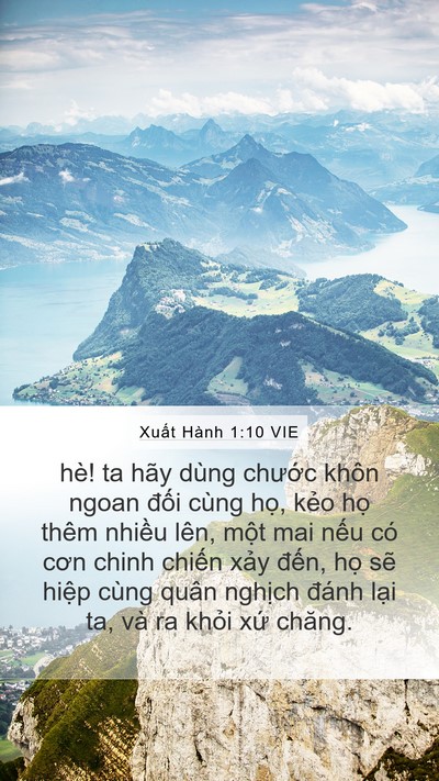 Xuất Hành 1:10 VIE Bible Verse Image