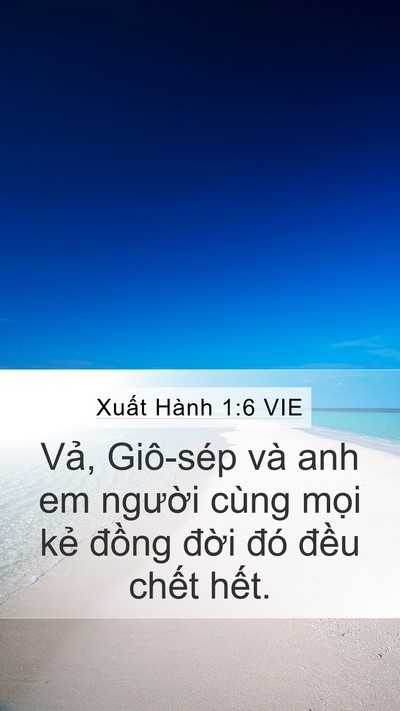 Xuất Hành 1:6 VIE Bible Verse Image