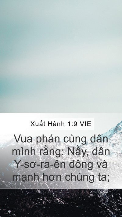Xuất Hành 1:9 VIE Bible Verse Image