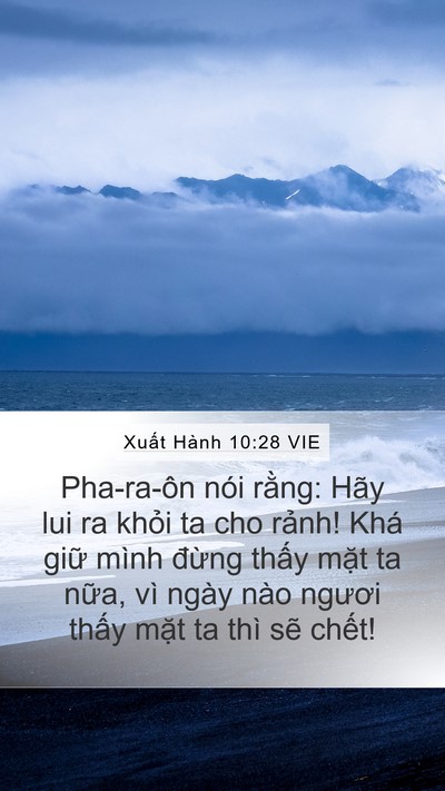 Xuất Hành 10:28 VIE Bible Verse Image