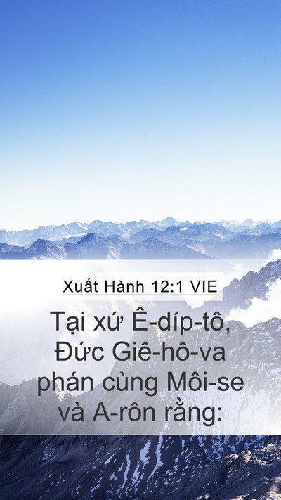 Xuất Hành 12:1 VIE Bible Verse Image