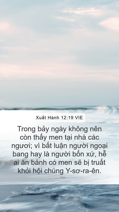 Xuất Hành 12:19 VIE Bible Verse Image