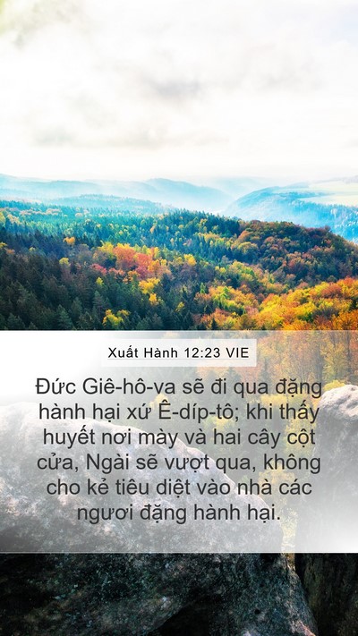 Xuất Hành 12:23 VIE Bible Verse Image