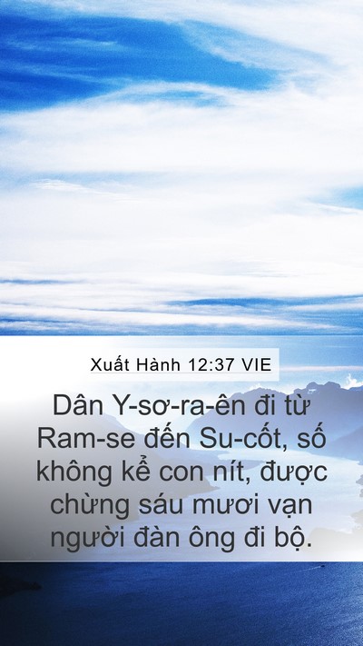 Xuất Hành 12:37 VIE Bible Verse Image