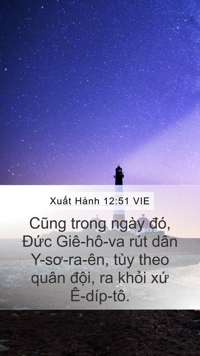 Xuất Hành 12:51 VIE Bible Verse Image