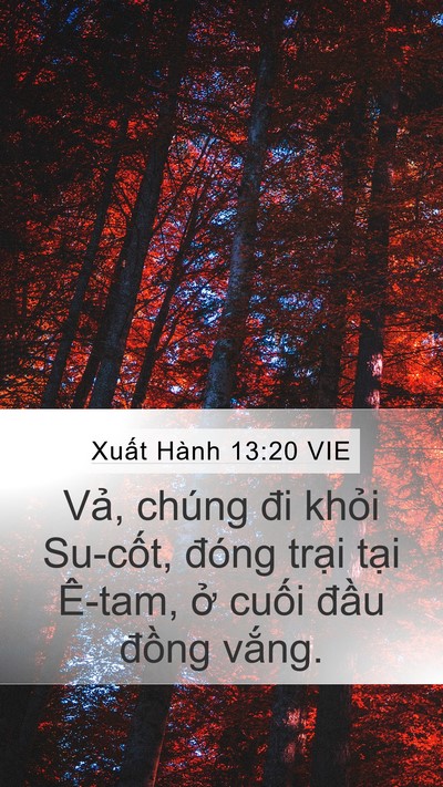 Xuất Hành 13:20 VIE Bible Verse Image