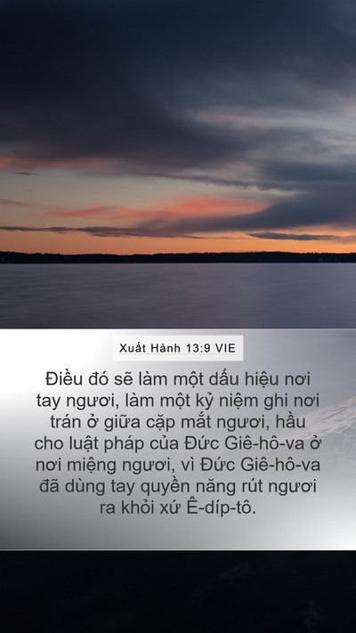 Xuất Hành 13:9 VIE Bible Verse Image
